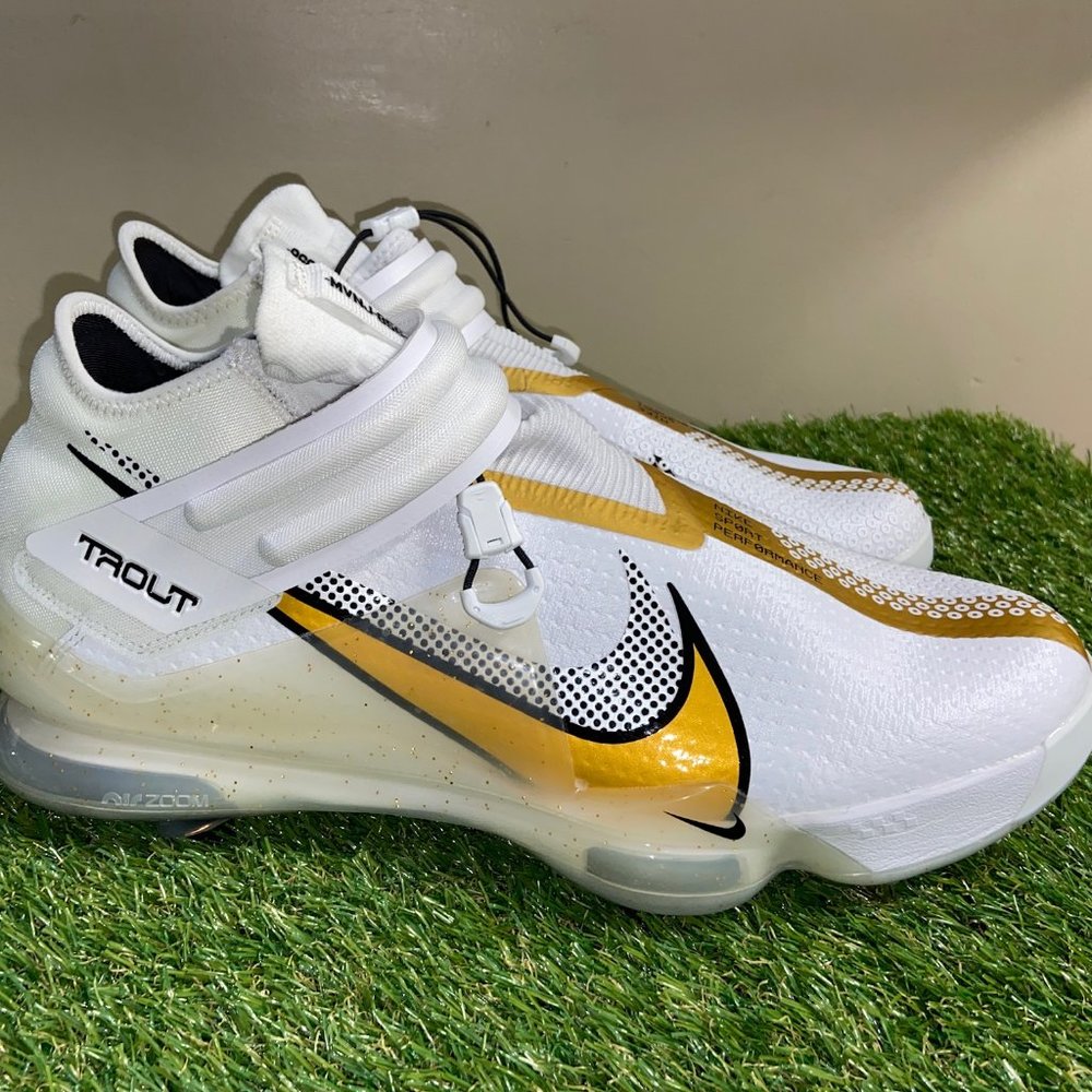 Mens Nike Air Force Zoom Mike Trout 7 Baseball Cleats CI3134-106 Size NEW